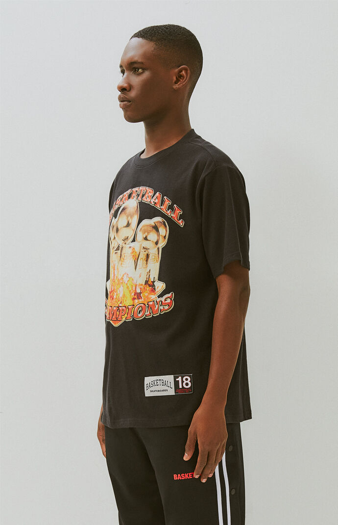 Basketball skateboards shirt online